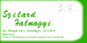 szilard halmagyi business card